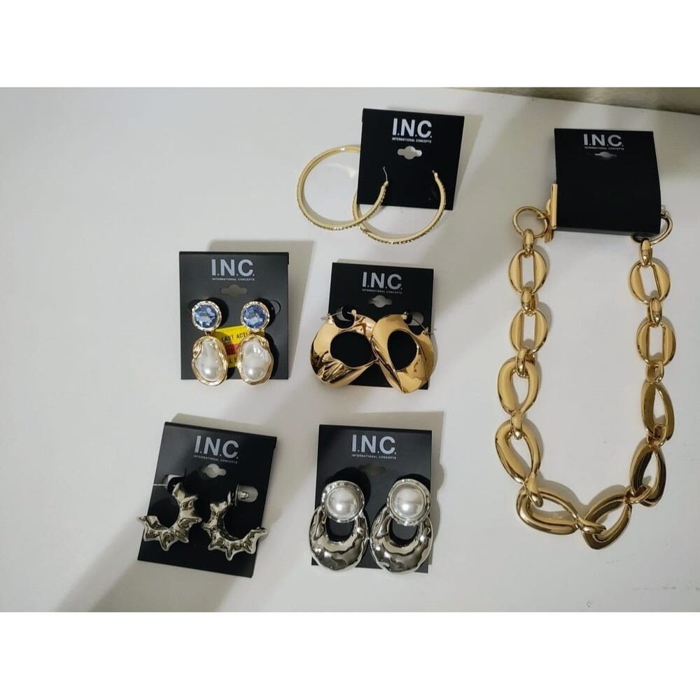 INC International Concepts Jewelry Lot – Earrings & Statement Necklace – NEW - Picture 4 of 9